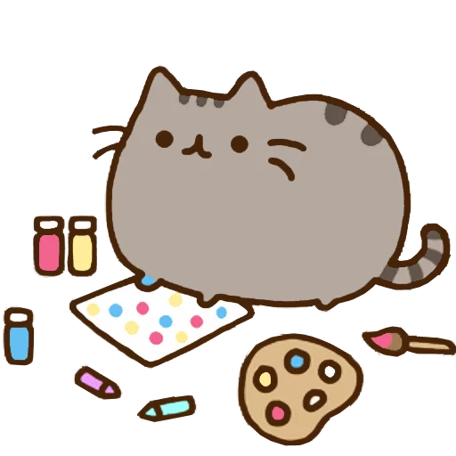 Sticker from the "Pusheen 2.0" sticker pack