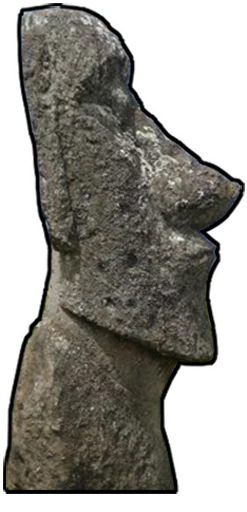 Sticker from the "Moai" sticker pack