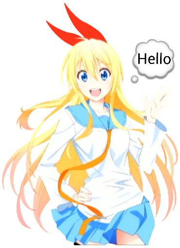 Sticker from the "Chitoge (Nisekoi)" sticker pack