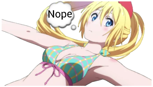 Sticker from the "Chitoge (Nisekoi)" sticker pack