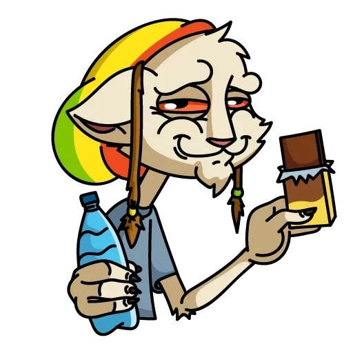 Sticker from the "Мудакот MDK" sticker pack