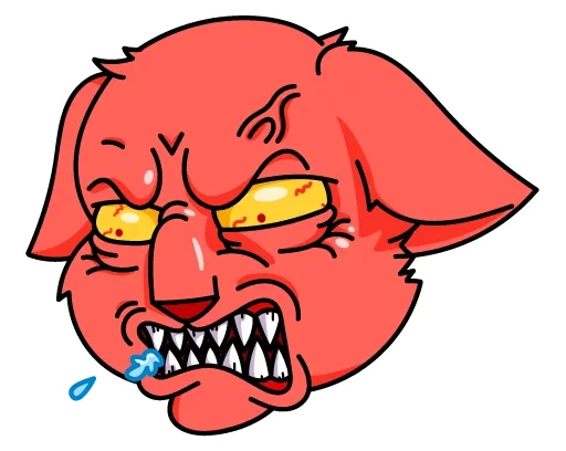 Sticker from the "Мудакот MDK" sticker pack