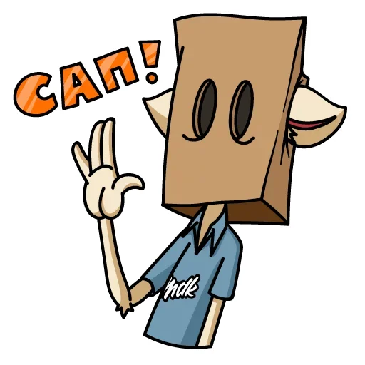 Sticker from the "Мудакот MDK" sticker pack