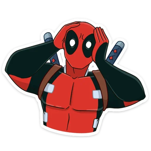 Sticker from the "Дэдпул и Новый год" sticker pack