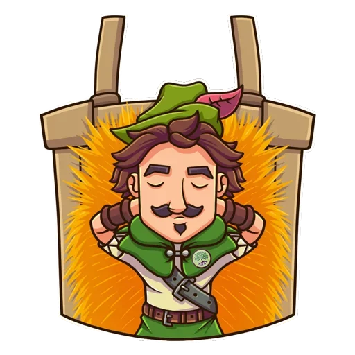 Sticker from the "Robin Hood" sticker pack