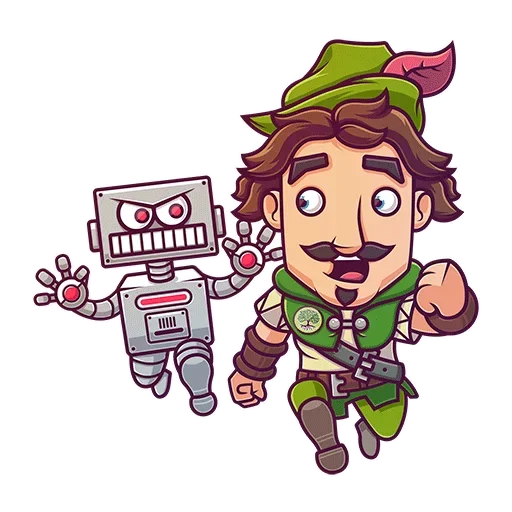 Sticker from the "Robin Hood" sticker pack