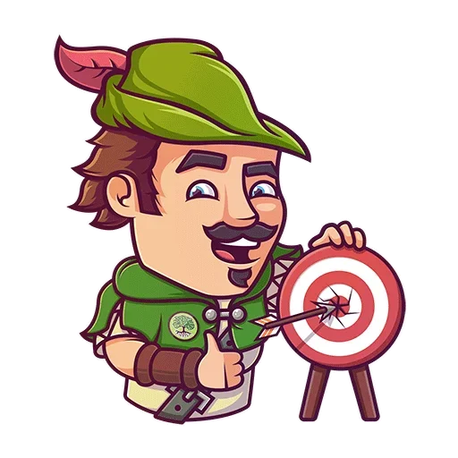 Sticker from the "Robin Hood" sticker pack