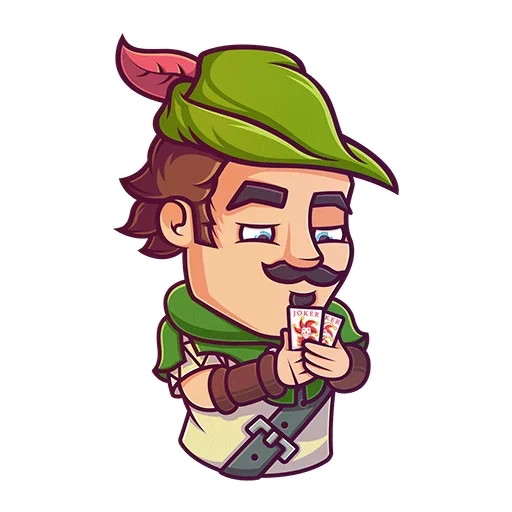 Sticker from the "Robin Hood" sticker pack