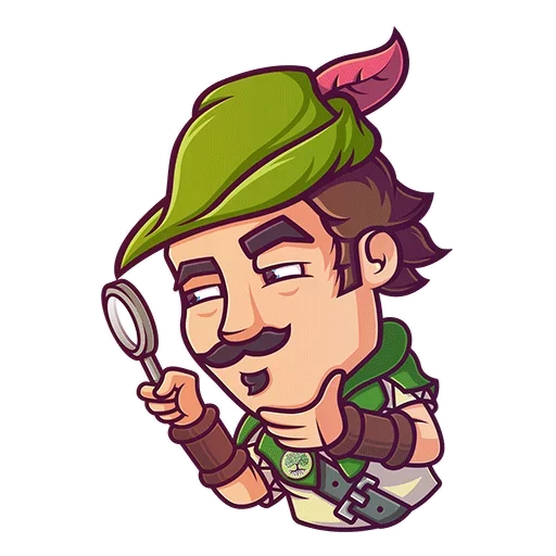 Sticker from the "Robin Hood" sticker pack