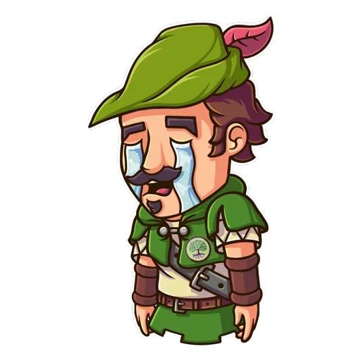 Sticker from the "Robin Hood" sticker pack