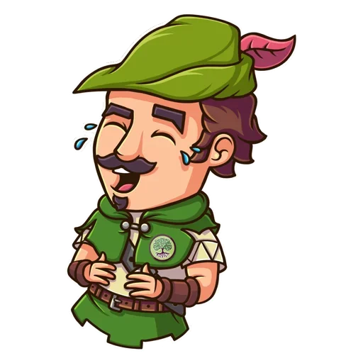 Sticker from the "Robin Hood" sticker pack