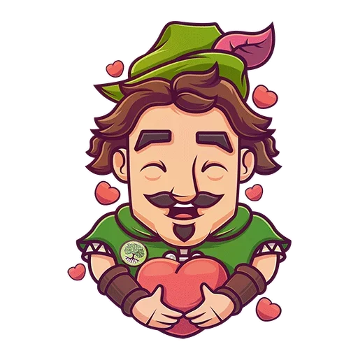 Sticker from the "Robin Hood" sticker pack