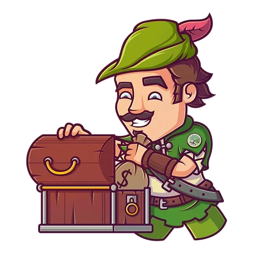 Sticker from the "Robin Hood" sticker pack