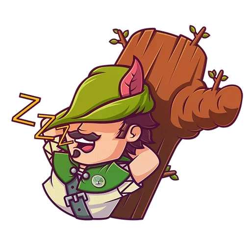 Sticker from the "Robin Hood" sticker pack