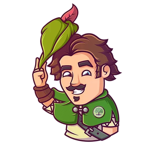 Sticker from the "Robin Hood" sticker pack