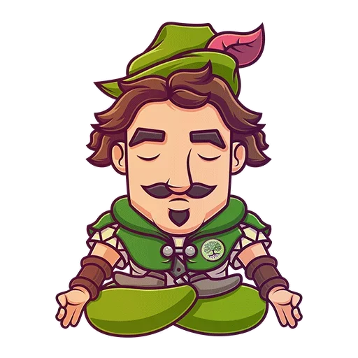 Sticker from the "Robin Hood" sticker pack