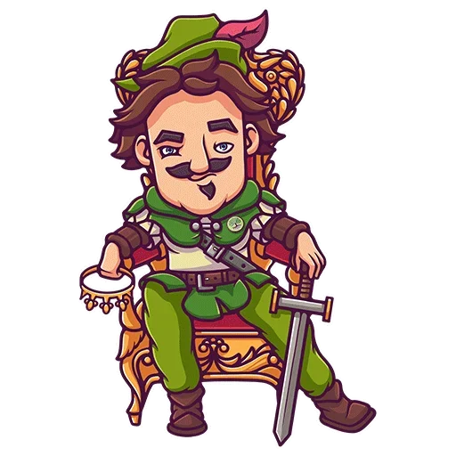 Sticker from the "Robin Hood" sticker pack