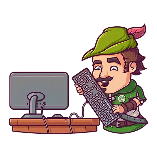 Sticker from the "Robin Hood" sticker pack