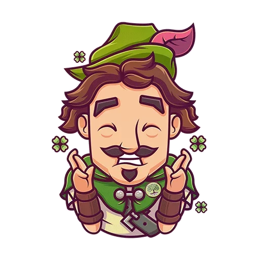 Sticker from the "Robin Hood" sticker pack