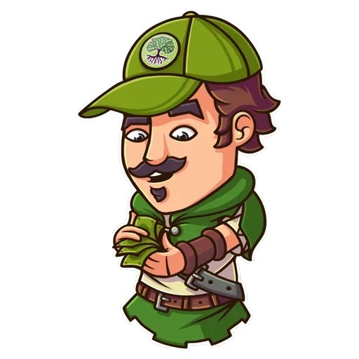 Sticker from the "Robin Hood" sticker pack