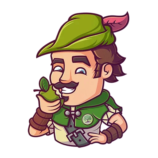 Sticker from the "Robin Hood" sticker pack