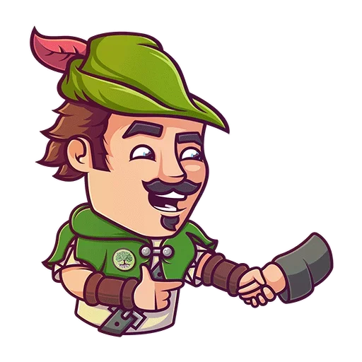 Sticker from the "Robin Hood" sticker pack