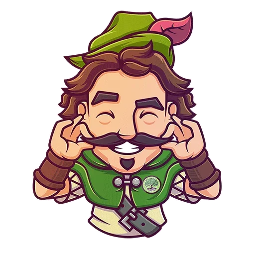 Sticker from the "Robin Hood" sticker pack