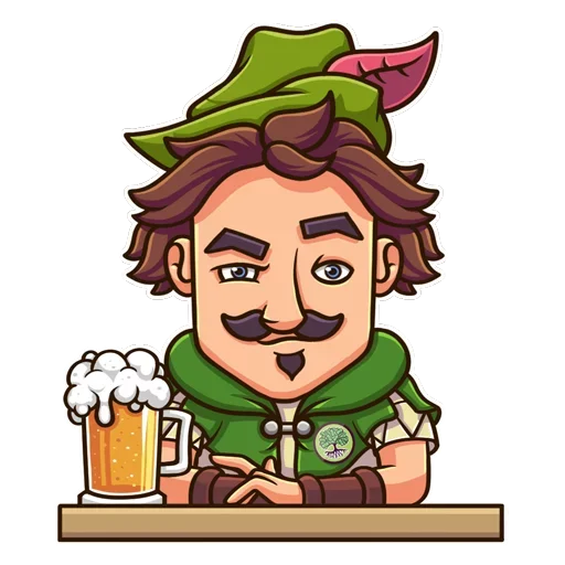 Sticker from the "Robin Hood" sticker pack