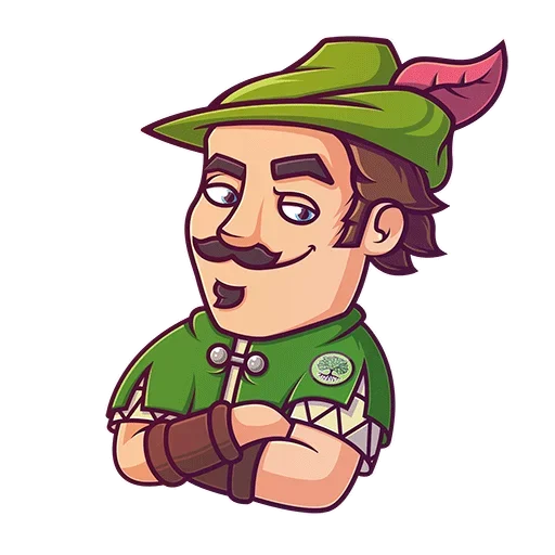 Sticker from the "Robin Hood" sticker pack