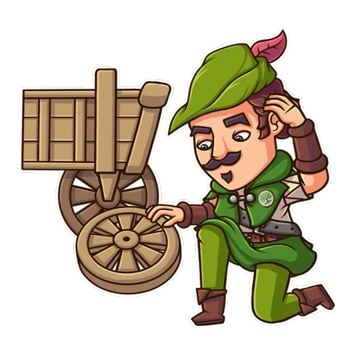 Sticker from the "Robin Hood" sticker pack