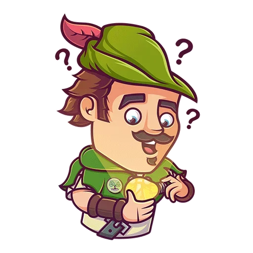 Sticker from the "Robin Hood" sticker pack