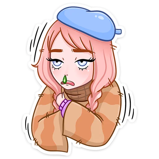 Sticker from the "Эмили" sticker pack