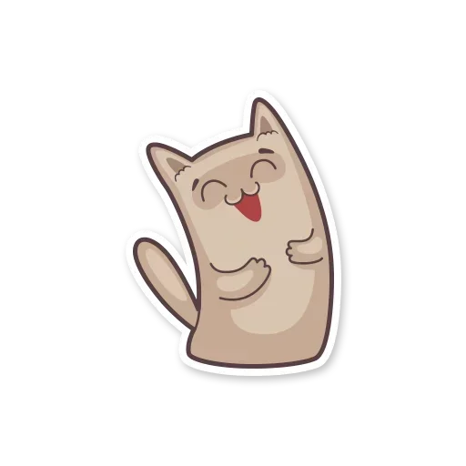 Sticker from the "Gray Kitten" sticker pack