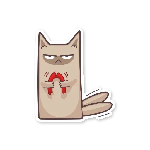 Sticker from the "Gray Kitten" sticker pack