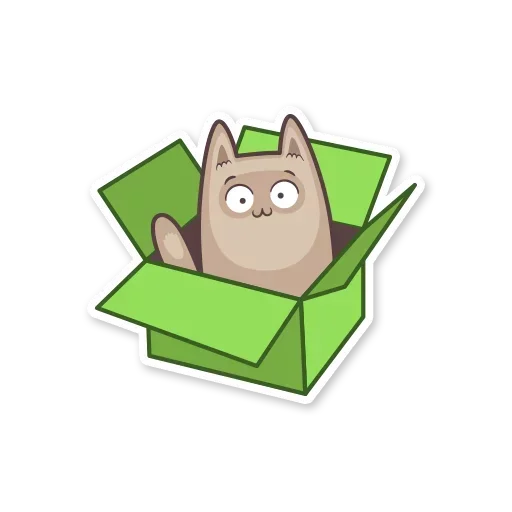 Sticker from the "Gray Kitten" sticker pack