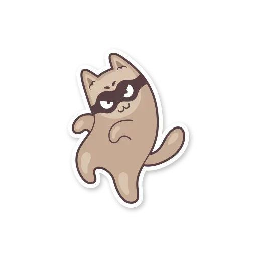 Sticker from the "Gray Kitten" sticker pack