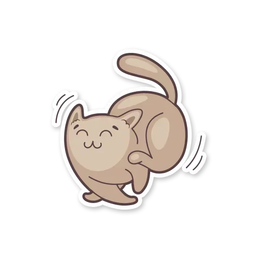 Sticker from the "Gray Kitten" sticker pack