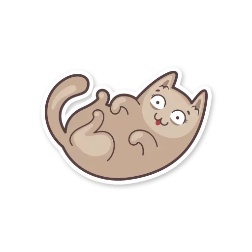 Sticker from the "Gray Kitten" sticker pack