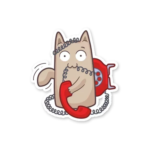 Sticker from the "Gray Kitten" sticker pack