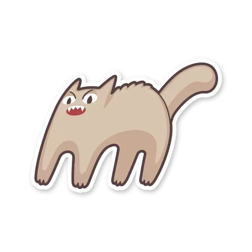 Sticker from the "Gray Kitten" sticker pack