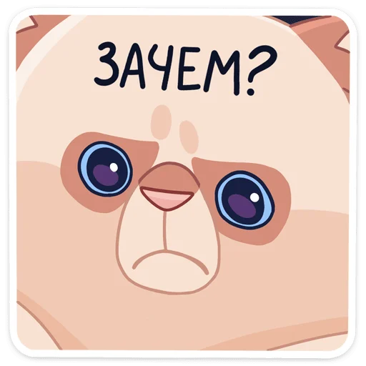 Sticker from the "Пушух" sticker pack