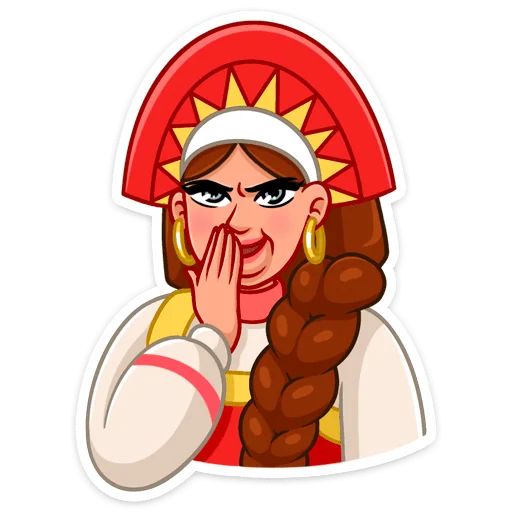 Sticker from the "Варвара" sticker pack