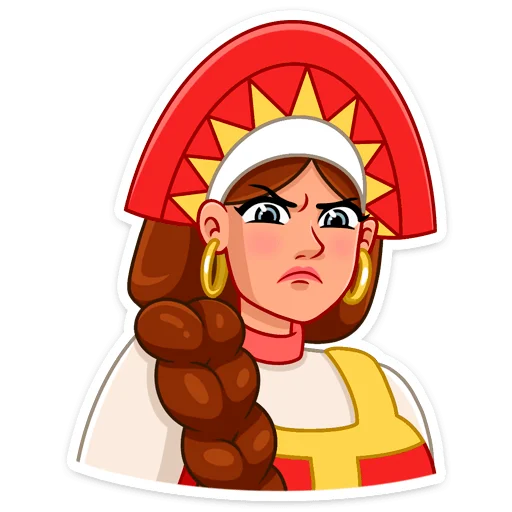 Sticker from the "Варвара" sticker pack