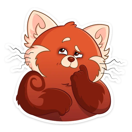 Sticker from the "Я краснею" sticker pack