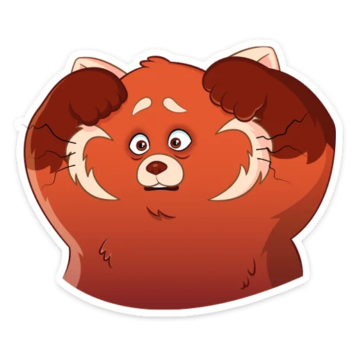 Sticker from the "Я краснею" sticker pack