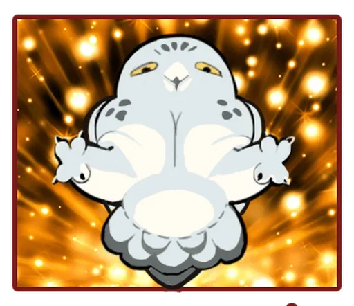 Sticker from the "Energetic Snowy Owls" sticker pack