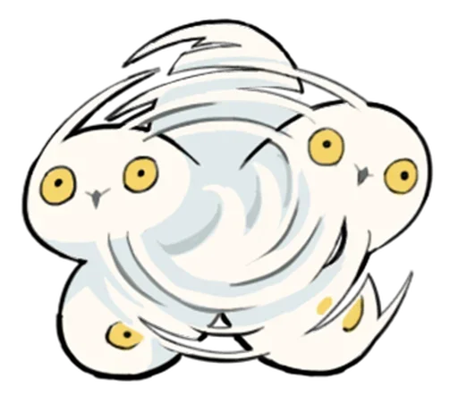 Sticker from the "Energetic Snowy Owls" sticker pack