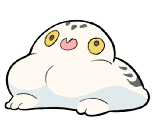 Sticker from the "Energetic Snowy Owls" sticker pack