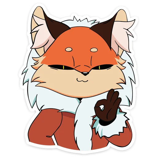 Sticker from the "Лиса Алиса" sticker pack