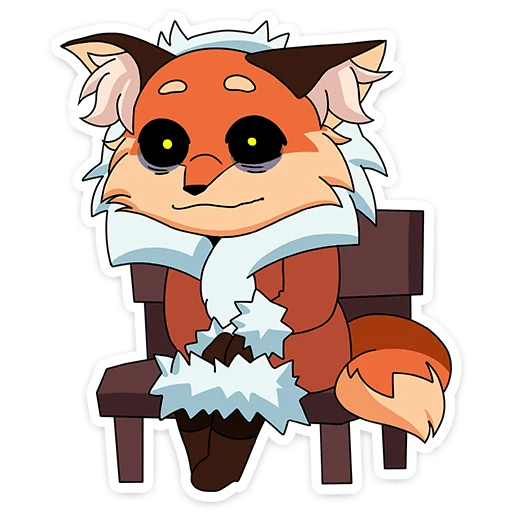 Sticker from the "Лиса Алиса" sticker pack